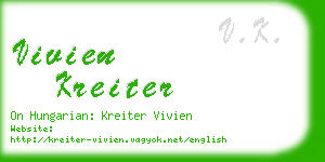 vivien kreiter business card